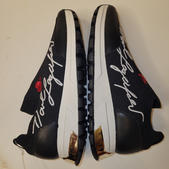 Karl Lagerfeld women's sneaker sz 9 blk - Picture 2 of 6